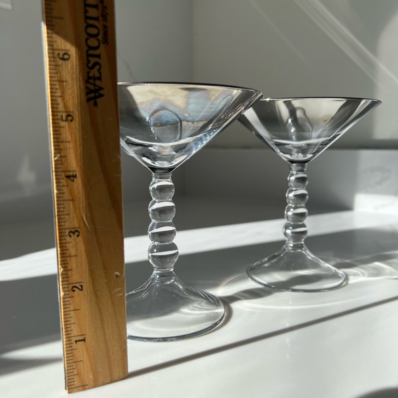 Iridescent Glass Martini Pair (set of 2) - Picture 7 of 7